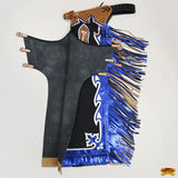 Hilason Handmade Genuine Leather Chaps Adult Handtooled Rodeo Bull Riding