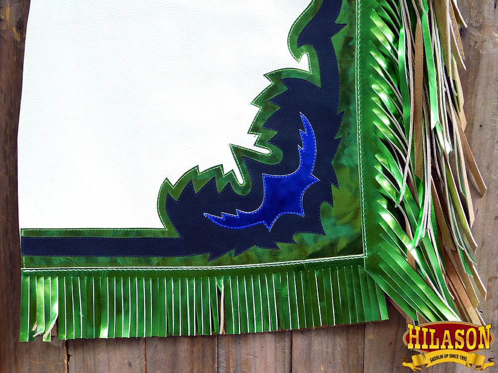 Hilason Handmade Genuine Leather Chaps Adult Handtooled Rodeo Bull Riding