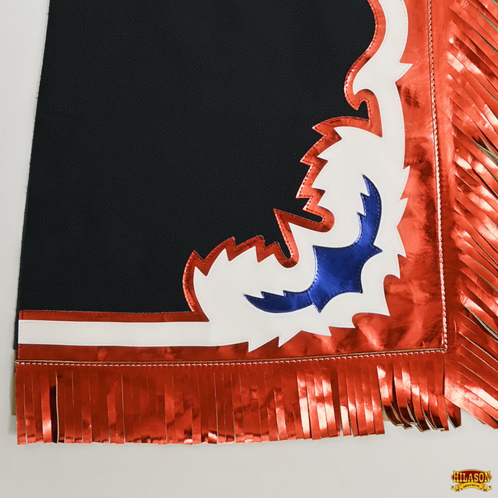 Hilason Handmade Genuine Leather Chaps Adult Handtooled Rodeo Bull Riding