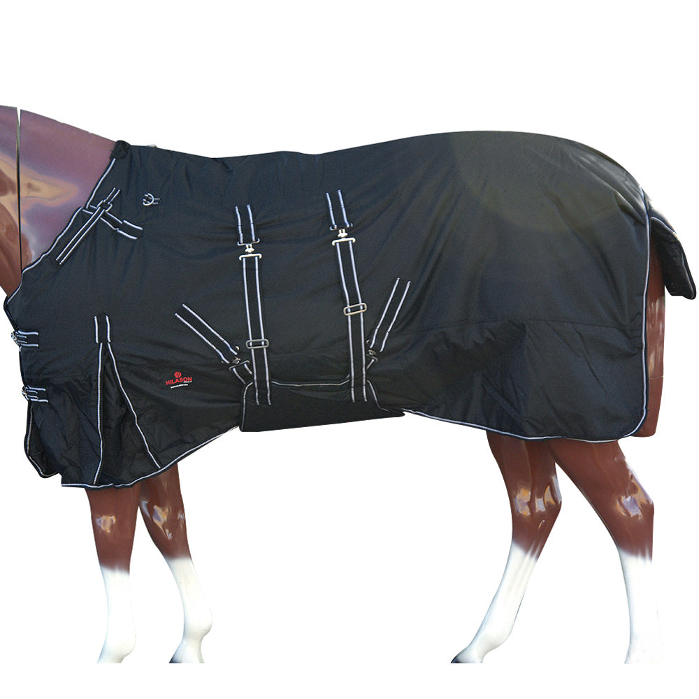 HILASON 1200D Winter Waterproof Turnout Horse Blanket Belly Wrap| | Blankets for