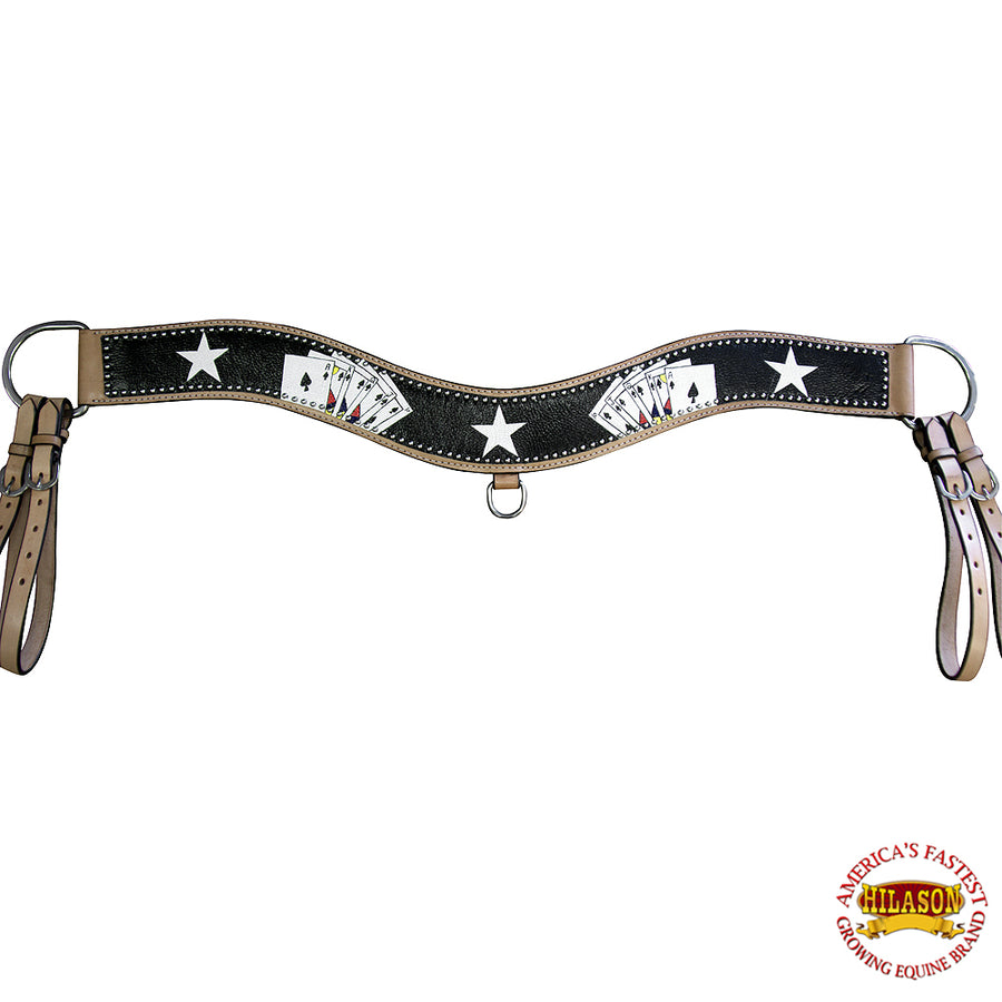 Hilason Western Horse Tripping Breast Collar American Leather