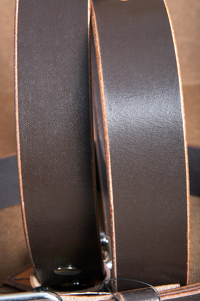 HILASON Western Genuine Leather Belt for Handmade Unisex Full Grain Heavy Duty Belt Dark Brown