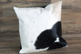 Hilason Genuine Cowhide Natural Hair-On Leather Cushion Pillow Cover