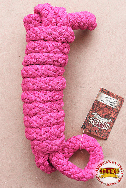 Hilason Horse Riding Poly Lead Rope Brown Tan 1/4" X 8 Ft.