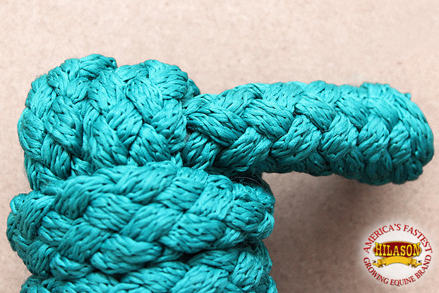 Hilason Horse Riding Poly Lead Rope 1/4" X 9 Ft. Red Turquoise