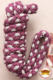 Hilason Horse Riding Poly Lead Rope Brown Tan 1/4" X 8 Ft.