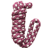 Hilason Horse Riding Poly Lead Rope Brown Tan 1/4" X 8 Ft.