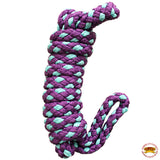 Hilason Horse Riding Poly Lead Rope 1/4" X 9 Ft. Red Turquoise