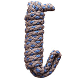 Hilason Horse Riding Poly Lead Rope Brown Tan 1/4" X 8 Ft.