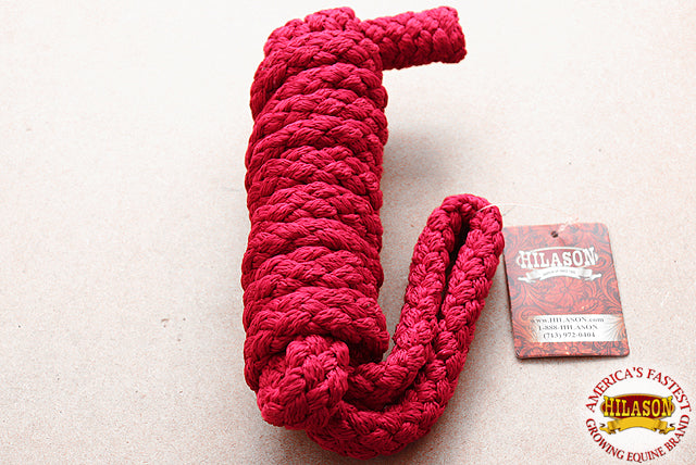 Hilason Horse Riding Poly Lead Rope 1/4" X 9 Ft. Red Turquoise