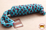Hilason Horse Riding Poly Lead Rope 1/4" X 9 Ft. Red Turquoise