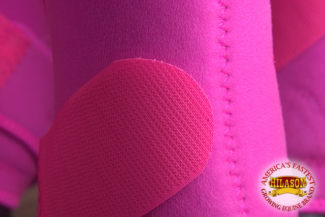 Pink Medium HILASON Horse Medicine Sports Boots Rear Hind Leg Small