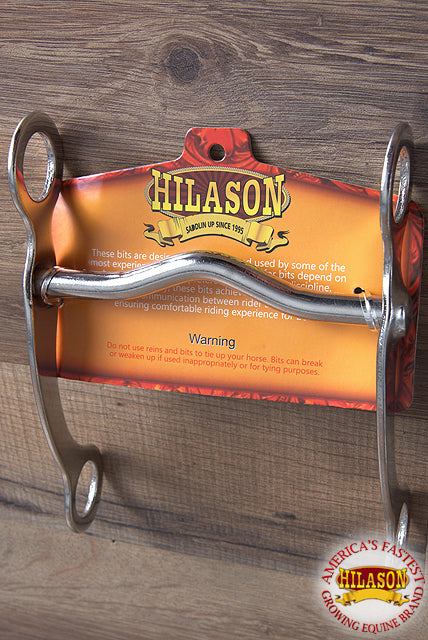 Hilason Western 5" Horse Mouth Nickel Plated Low Port Curb Bit