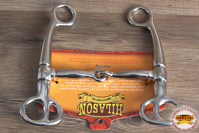 4-3/4" Hilason Malleable Iron Nickel Plated Colt Breaking Horse Mouth Bit