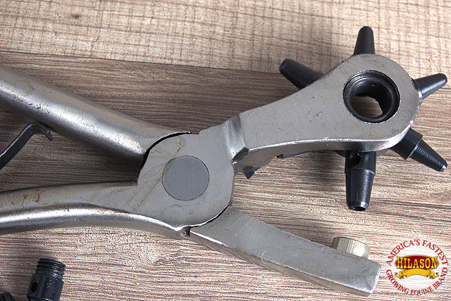 Hilason Western Leather Tool Punch Pliers Hole With 6 Tube