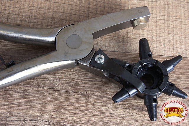 Hilason Western Leather Tool Punch Pliers Hole With 6 Tube
