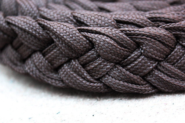 Hilason Braided Poly Barrel Racing Contest Reins Flat 1" X 8Ft Brown