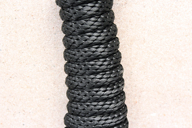 Horse Roping Lead Rope Riding Poly Blue Black White 1/4"X8 Ft Snaps
