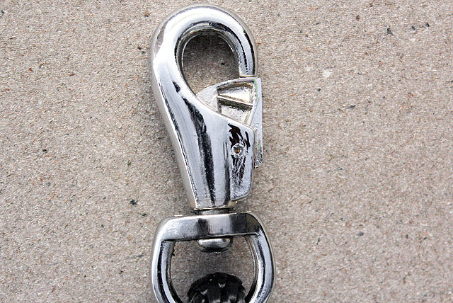 Horse Roping Lead Rope Riding Poly Blue Black White 1/4"X8 Ft Snaps