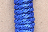 Horse Roping Lead Rope Riding Poly Blue Black White 1/4"X8 Ft Snaps
