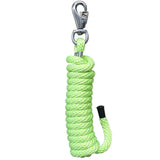 Horse Roping Lead Rope Riding Poly Blue Black White 1/4"X8 Ft Snaps