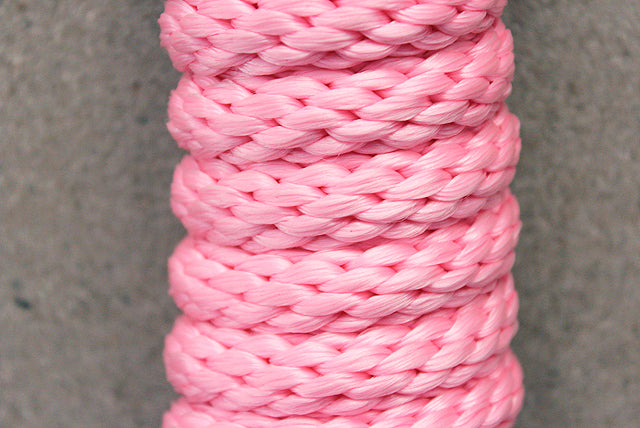 Horse Roping Lead Rope Riding Poly Blue Black White 1/4"X8 Ft Snaps