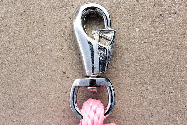 Horse Roping Lead Rope Riding Poly Blue Black White 1/4"X8 Ft Snaps