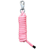 Horse Roping Lead Rope Riding Poly Blue Black White 1/4"X8 Ft Snaps