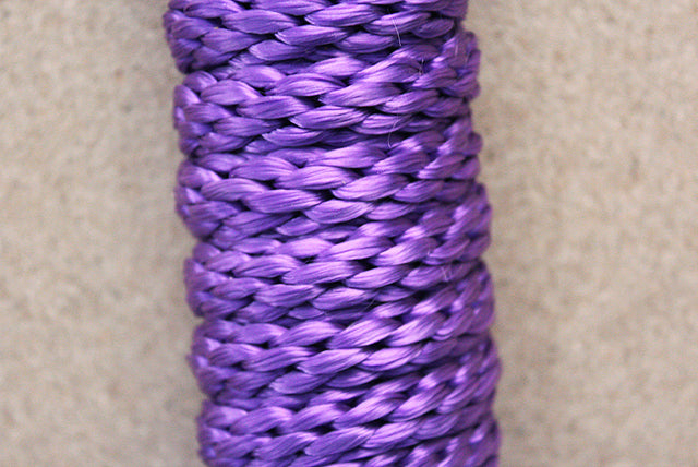 Horse Roping Lead Rope Riding Poly Blue Black White 1/4"X8 Ft Snaps