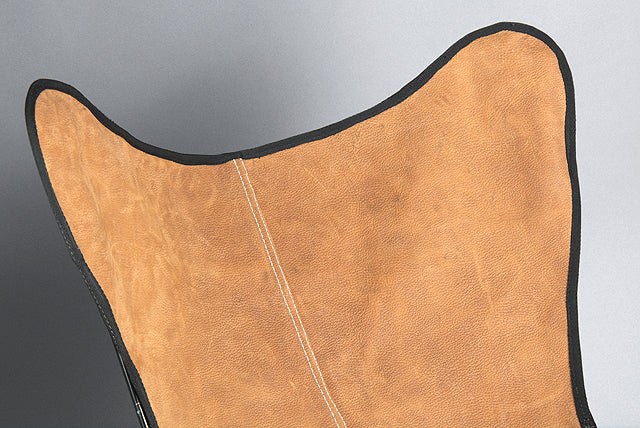 Made In Usa Genuine Leather Butterfly Chair Folding Modern Sling Seat