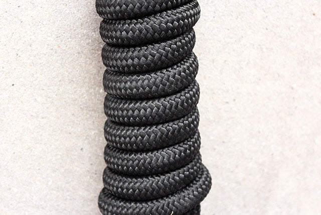 Horse Roping Lead Rope Riding Poly Blue Black White 1/4"X8 Ft Snaps