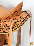 Hilason Western Horse Wade Saddle American Leather Ranch Roping Tan