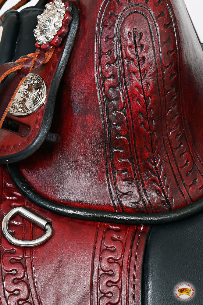 HILASON Western Horse Treeless Trail Saddle Genuine American Leather | for Horses