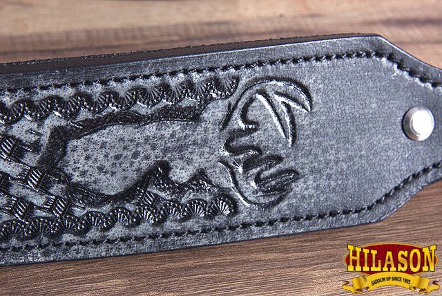 Hilason Rifle Gun Shoulder Strap Sling Wildlife Hand Crafted Leather