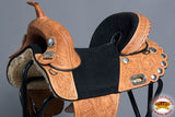 HILASON Treeless Western Trail Barrel American Leather Horse Saddle Tan | Horse Saddle | Western Saddle | Treeless Saddle | Saddle for Horses | Horse Leather Saddle