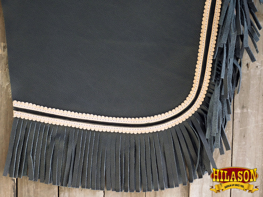 HILASON Bull Riding Chinks Adult Pro Rodeo Bronc Leather | Handmade Chaps Western for Adults Hand Tooled
