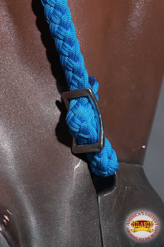 Black Horse Bridle Headstall Flat Braided Paracord By Hilason