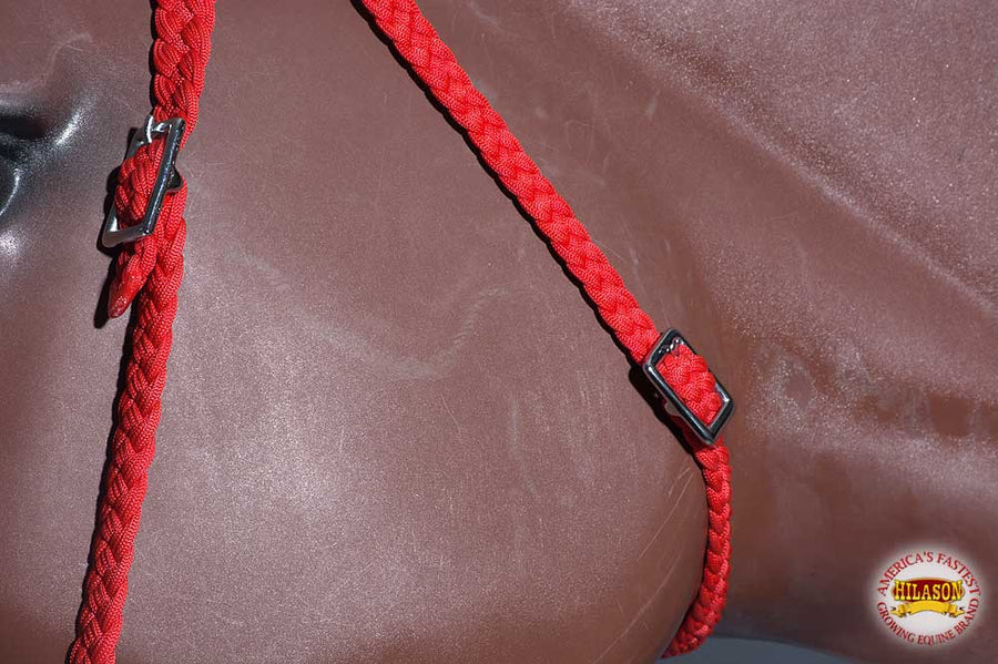 Horse Bridle Headstall Flat Braided Paracord By Hilason