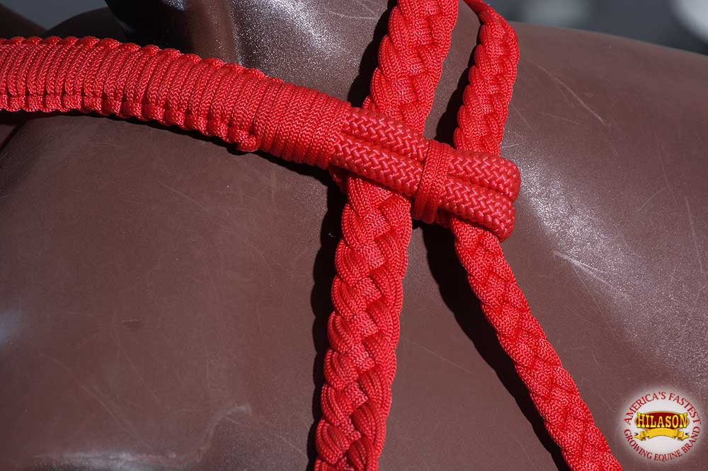 Black Horse Bridle Headstall Flat Braided Paracord By Hilason