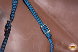 Black Horse Bridle Headstall Flat Braided Paracord By Hilason