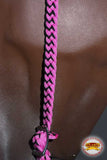 Black Horse Bridle Headstall Flat Braided Paracord By Hilason