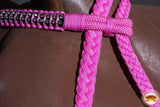 Horse Bridle Headstall Flat Braided Paracord Crystal Hilason