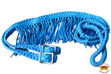 1" X 8Ft Hilason Braided Poly Barrel Horse Racing Reins Flat Grip Knots