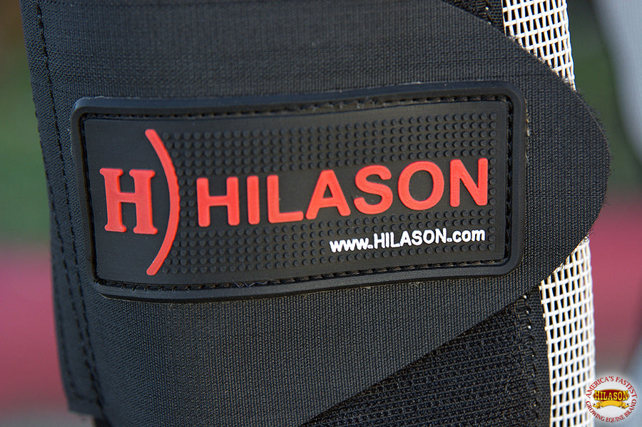 Hilason Western Uv Protection Horse Size Insects Fly Boots Grey Black