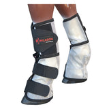 Hilason Western Uv Protection Warmblood Size Insects Fly Boots Grey Black