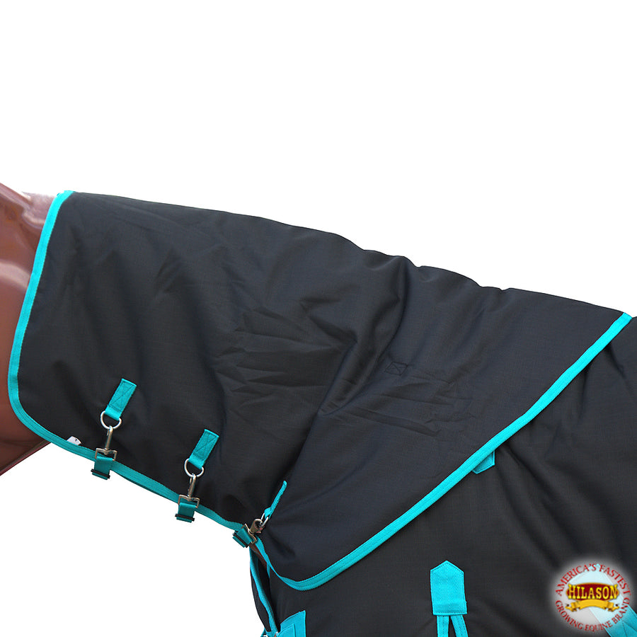 HILASON 1200D Winter Waterproof Poly Turnout Horse Hood Neck Cover | Covers for Horses