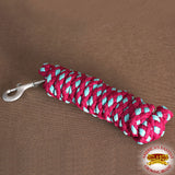 HILASON Horse Roping Lead Rope Riding Poly 1/4 In X 8 Ft Purple-Turquoise