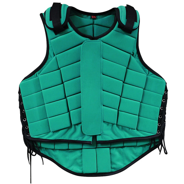 HILASON Adult Safety Equestrian Eventing Protective Protection Kelly Green|  Toddler Saftey Vest| Zipper Vest| Horse Riding Vest