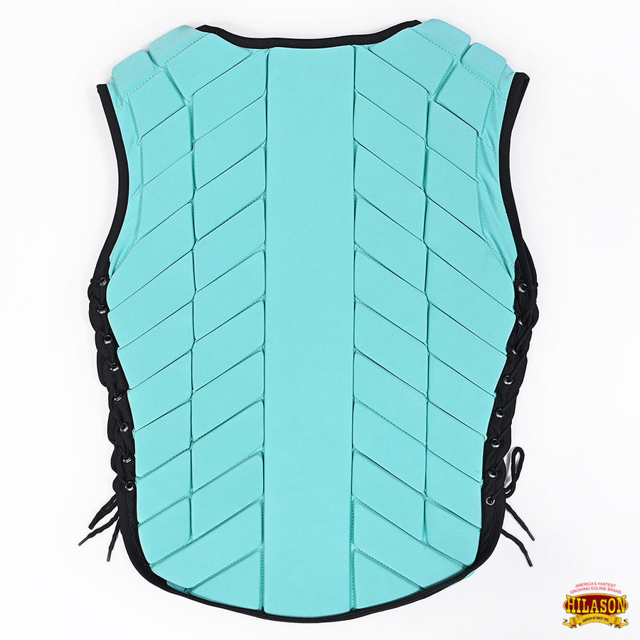 HILASON Equestrian Horse Vest Safety Protective Adult Eventing Turquoise | Riding Unisex