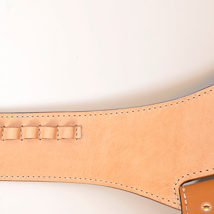 HILASON Western Right Hand Gun Holster Rig 44/45 Caliber Leather Cowboy